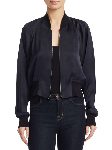 theory jean jacket|theory bomber jacket women's.